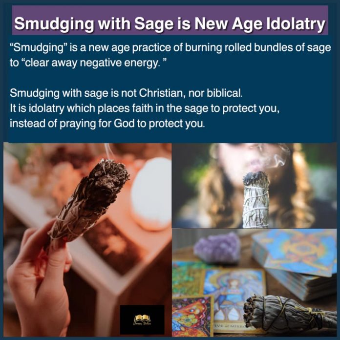 Smudging with Sage is new age not Christian or biblical Doreen